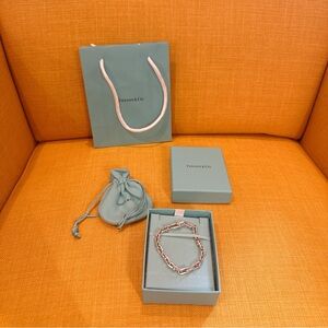 Tiffany & Co. Sterling Silver HardWear Bracelet with Gift Box